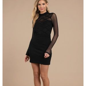 Black mesh tobi bodycon dress